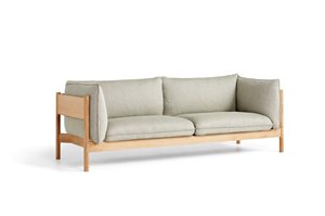 HAY - 3 pers. sofa - Arbour - RE-WOOL 408 / OILED WAXED SOLID OAK